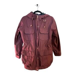 Penfield 60/40  Hooded  & Full Zip  burgundy Jacket Women’s Size  Small